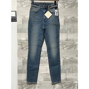 LEE Skinny Sweet Indigo Ankle Distressed Jeans Pants Ladies 25 NWT